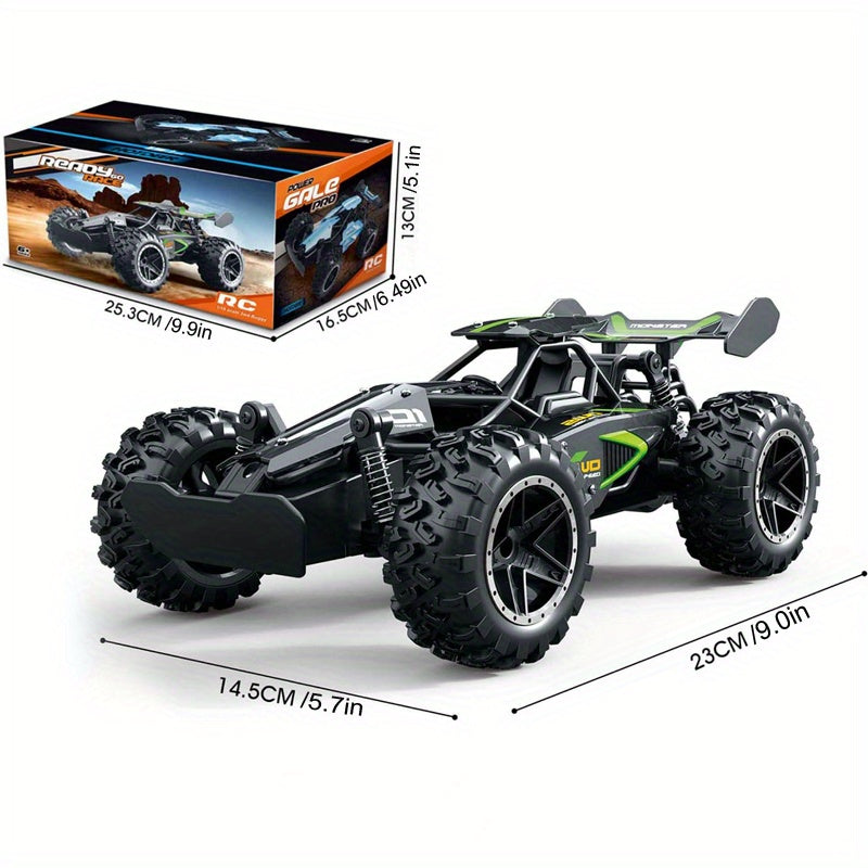 Camioneta monstruo RC temática de fantasía, SUV, escala 1:18, coche todoterreno, control remoto de 2.4 GHz, alimentado por batería, resistente a las inclemencias del tiempo