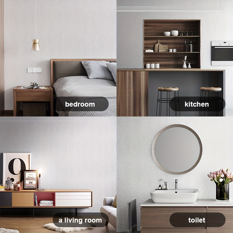 3D Foam Wallpaper Waterproof Washable Self-Adhesive Vinyl for Home Renovation Living Room Kitchen Bedroom Office