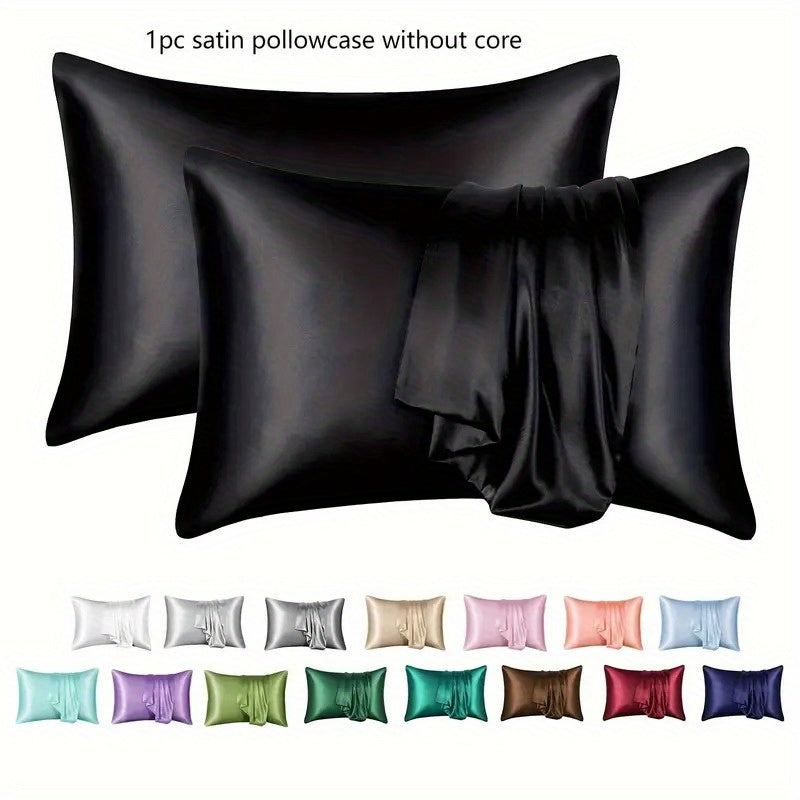 Hypoallergenic Satin Pillowcase Envelope Closure Machine Washable Lightweight