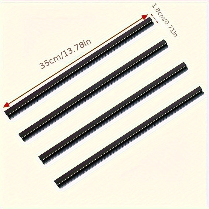 Paquete universal de 2 limpiaparabrisas laterales para coche con diseño sin hueso y tira de goma