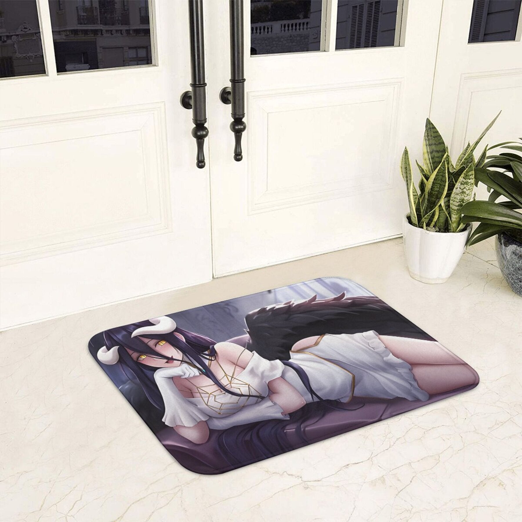 Anime Design Polyester Doormat Non-Slip Indoor Carpet for Home Decor