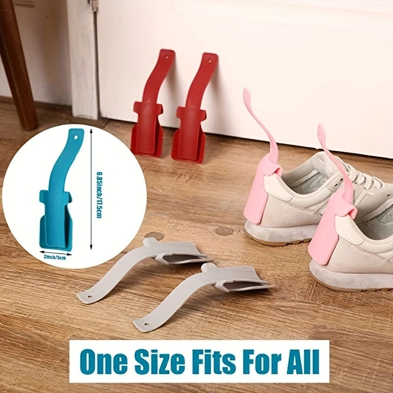 4/6/10 Pcs Plastic Shoe Horns Shoe Lifting Helper for Seniors and Disabled