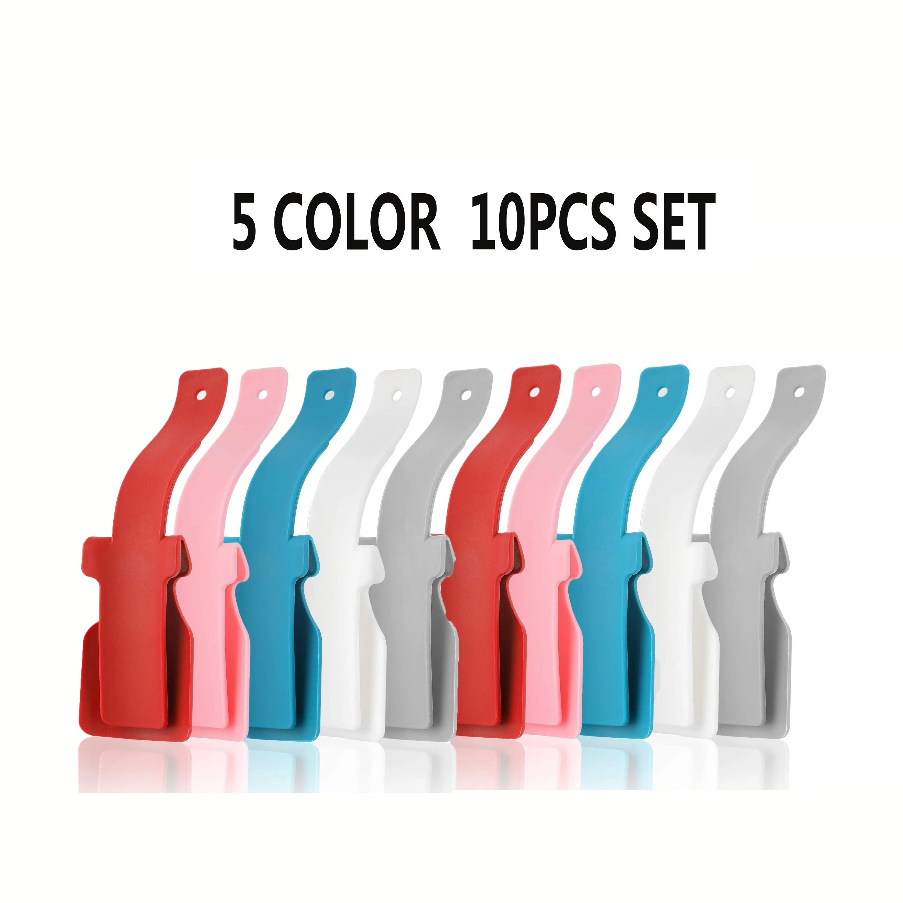 4/6/10 Pcs Plastic Shoe Horns Shoe Lifting Helper for Seniors and Disabled