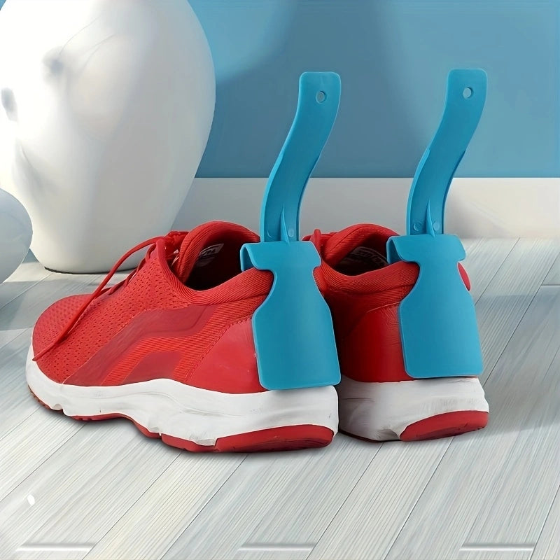 2 Pcs Portable Plastic Shoe Horns Shoe Lifting Helper for Seniors Elderly