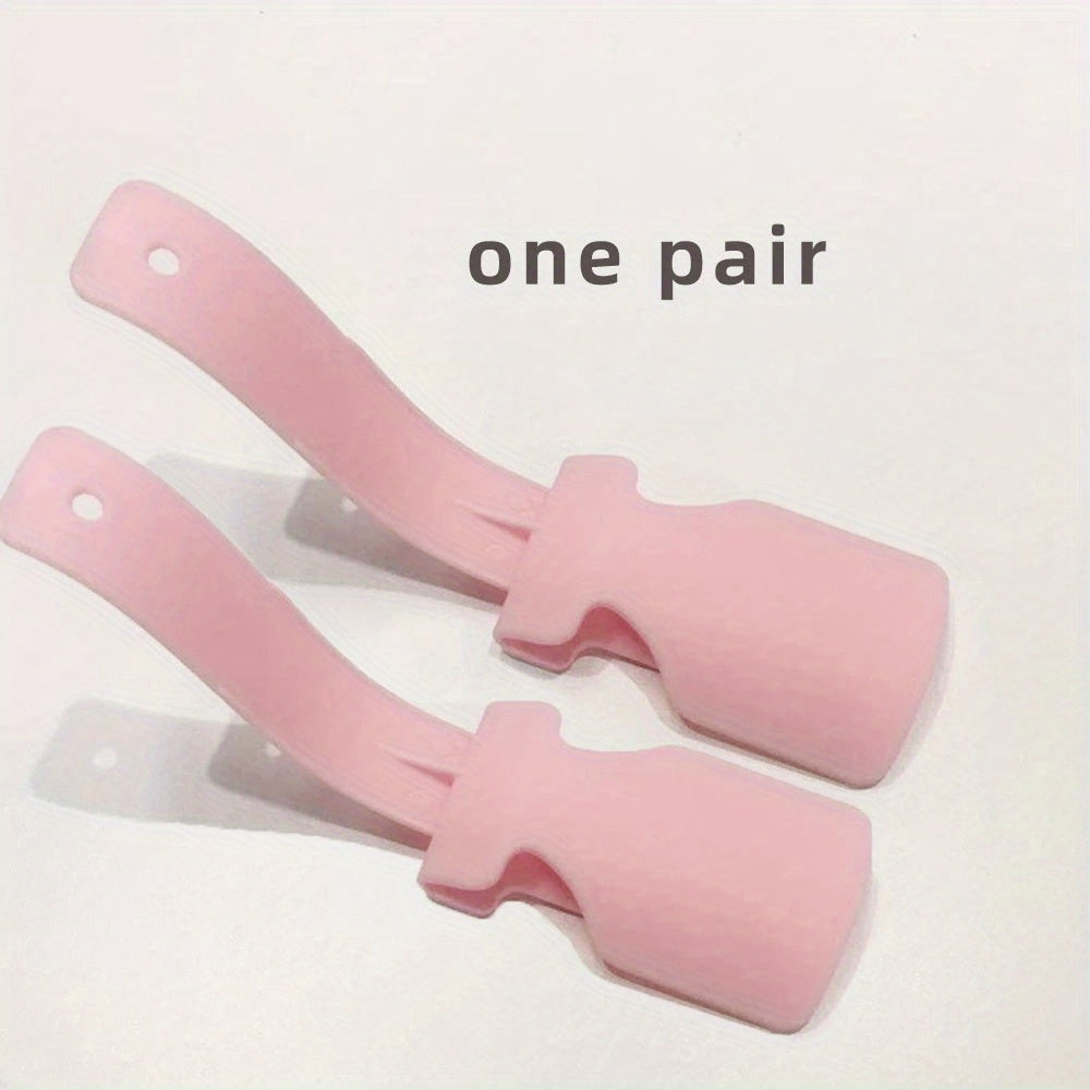 2 Pcs Portable Plastic Shoe Horns Shoe Lifting Helper for Seniors Elderly