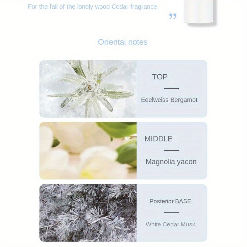 Set of 4 Cedar Scent Solid Perfume Sticks Long-Lasting Natural Fragrance