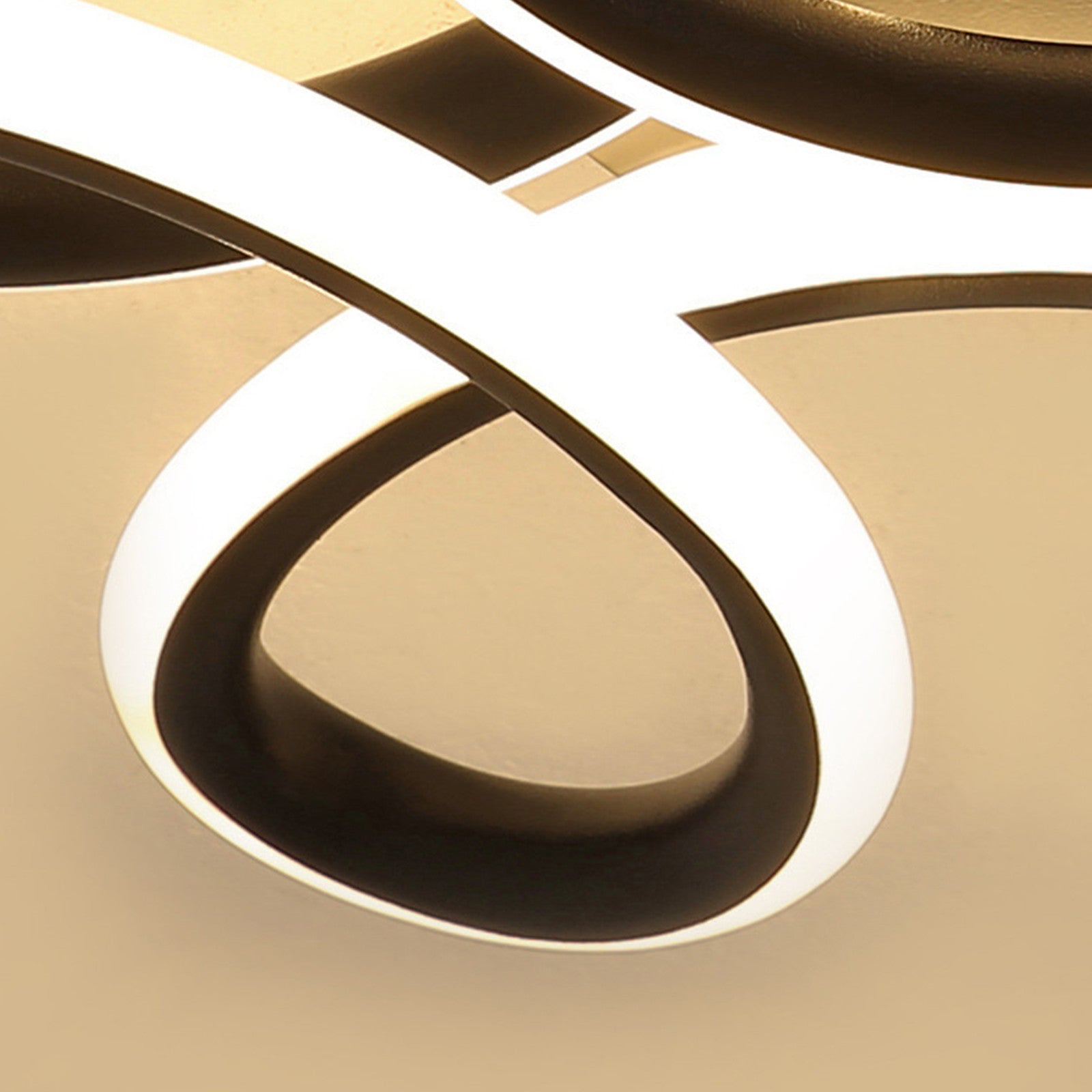 Modern White and Black LED Ceiling Light for Indoor Spaces Kitchen Bedroom Living Room Office