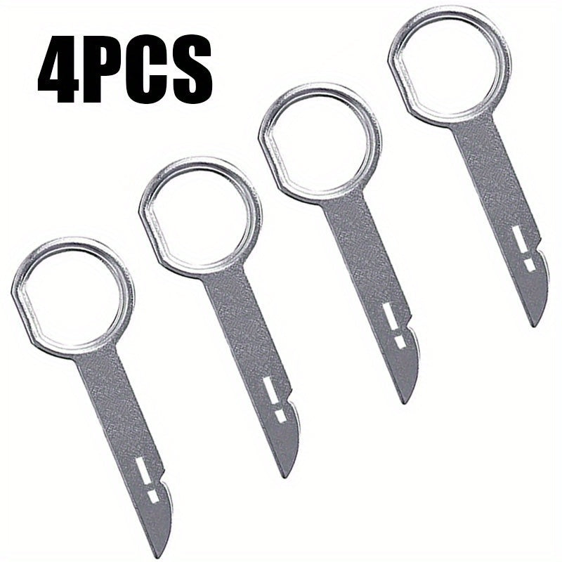 4-Pack Universal Car Radio Removal Tools Stereo Key Release Audio System Accessory