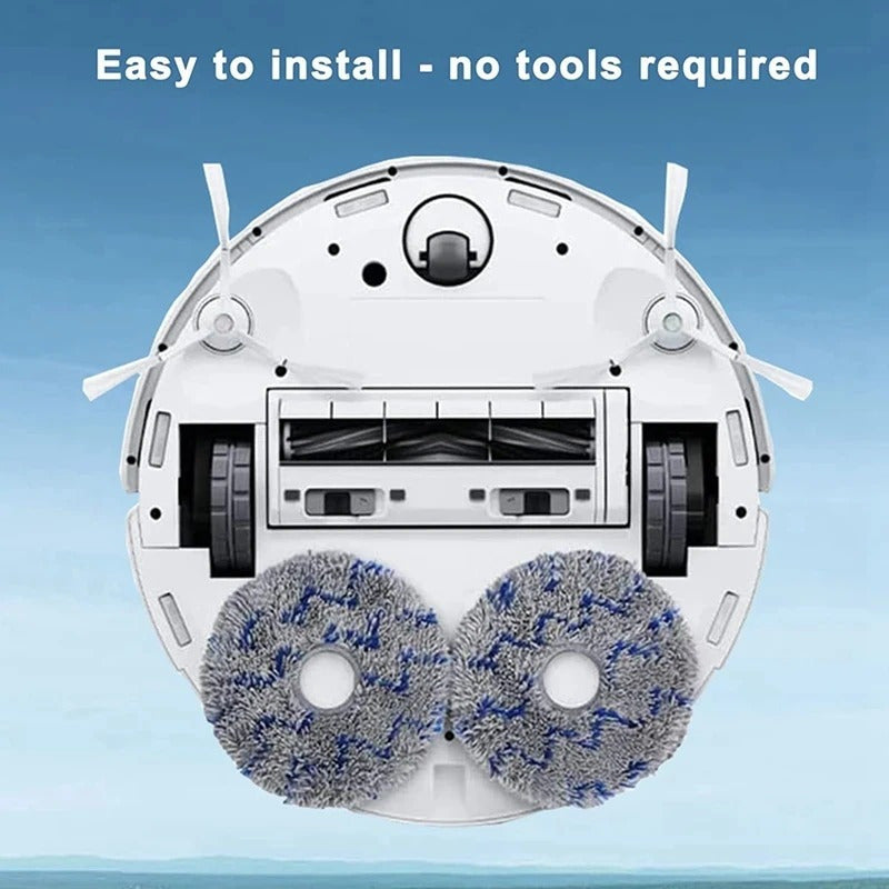 Replacement Washable Mop Pads for Robot Vacuums, Eco-Friendly Floor Cleaning Accessories