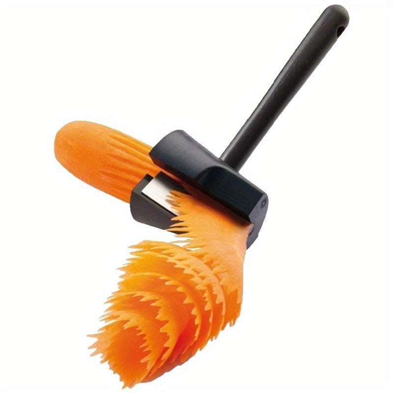 Karot, bodring va qovoq uchun qo'lda sabzavot bo'laklagich, zanglamaydigan po'latdan tayyorlangan. Sog'lom snacks va taomlar uchun ideal.