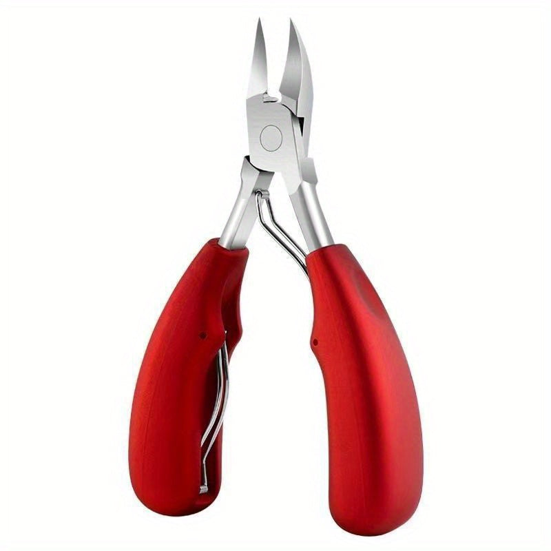Stainless Steel Toenail Clippers with Curved Blades and Nail File for Ingrown Nail Care