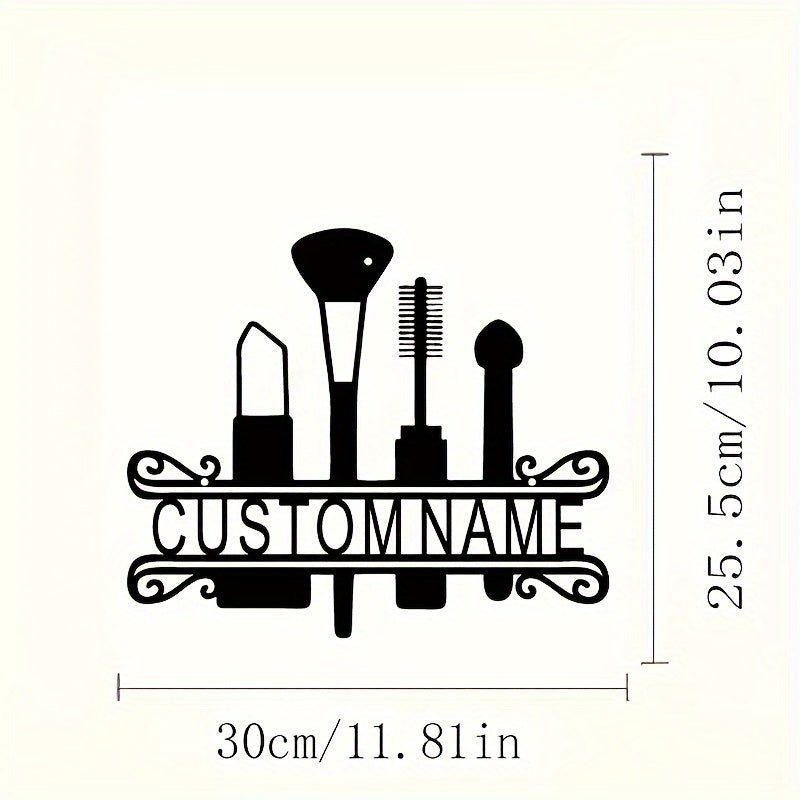 Maxsus Vintage Makeup Dizayni Metall Eski Hanger - Vanity va Beauty Mutaxassislari uchun Shaxsiylashtirilgan Devor Bezaklari - 14 yosh va undan katta yoshdagilar uchun ideal