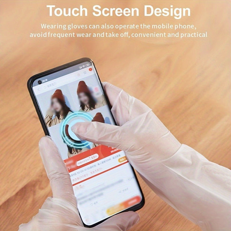 Guantes desechables de TPE sin látex, impermeables, resistentes al aceite, para cocina, baño y exteriores