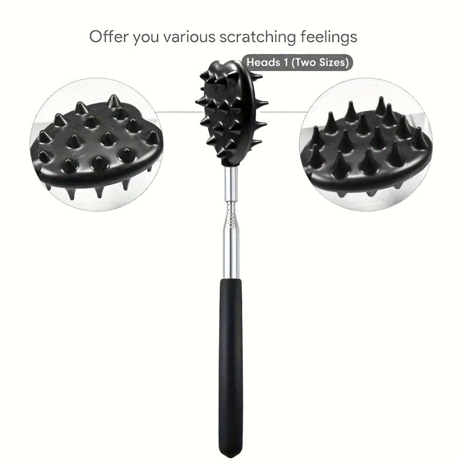 Back Scratcher with Retractable Handle 24 Inch Long Spiky Texture Ergonomic Durable for Home and Travel