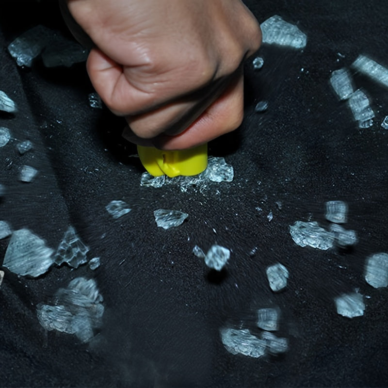 Emergency Car Escape Tool Belt Cutter and Fire Hammer Keychain Durable PET