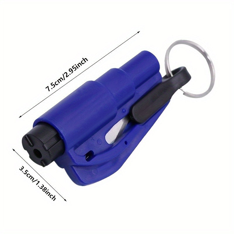 Emergency Car Escape Tool Belt Cutter and Fire Hammer Keychain Durable PET