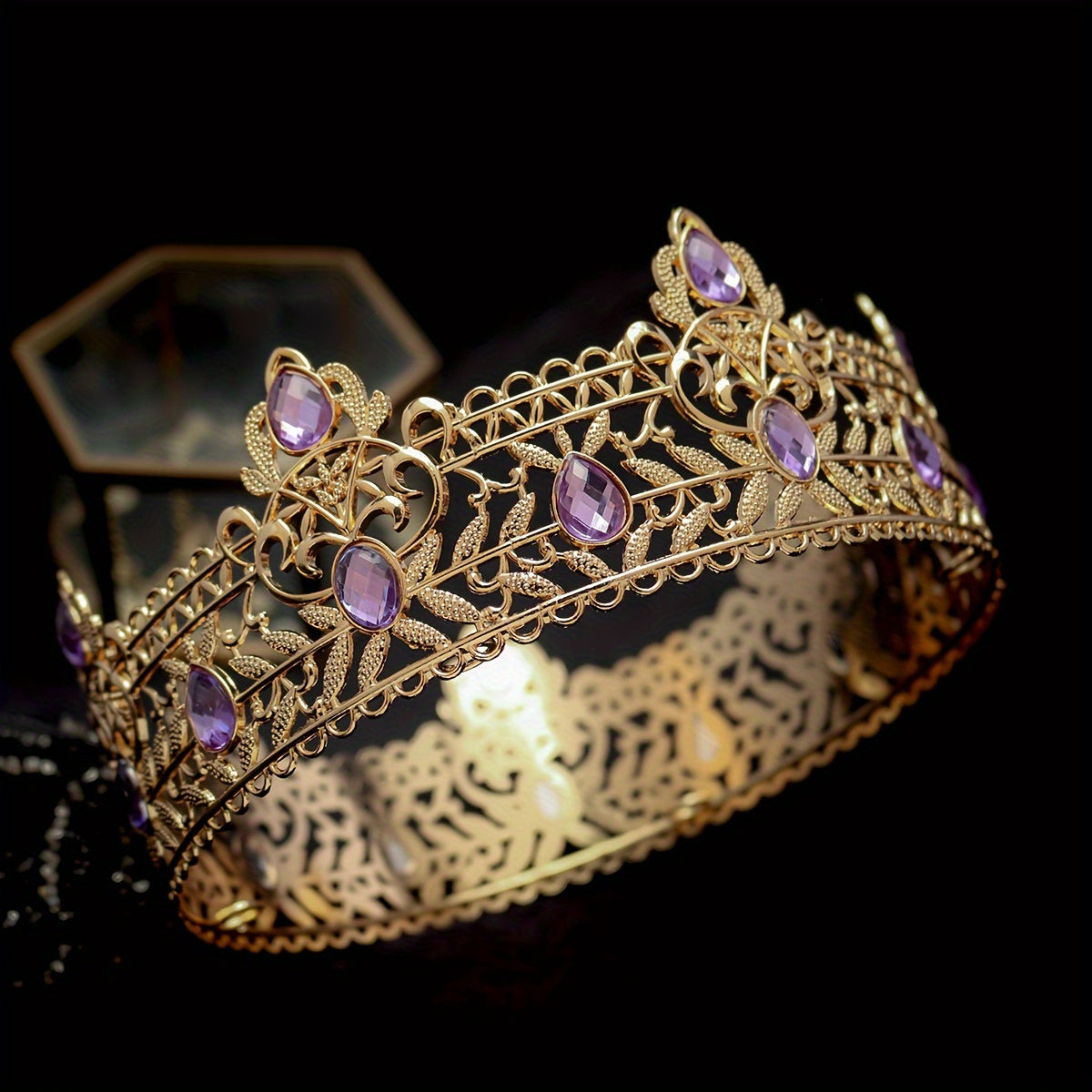 Vintage uslubdagi ayollar uchun rhinestone soch taqoni, to'ylar va rasmiy tadbirlar uchun taxt