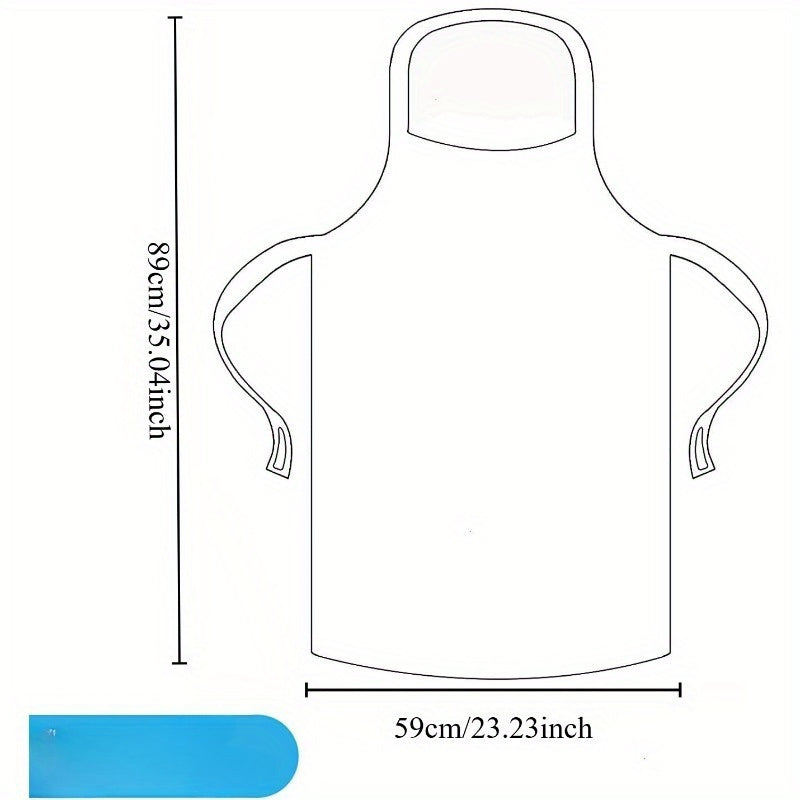 Disposable Clear Polyethylene Aprons Pack of 200 100 or 10 for Kitchen BBQ Food Contact