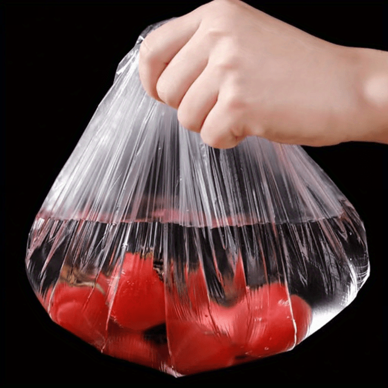 Set of 100 Reusable Plastic Food Storage Covers for Fruits Vegetables Meats
