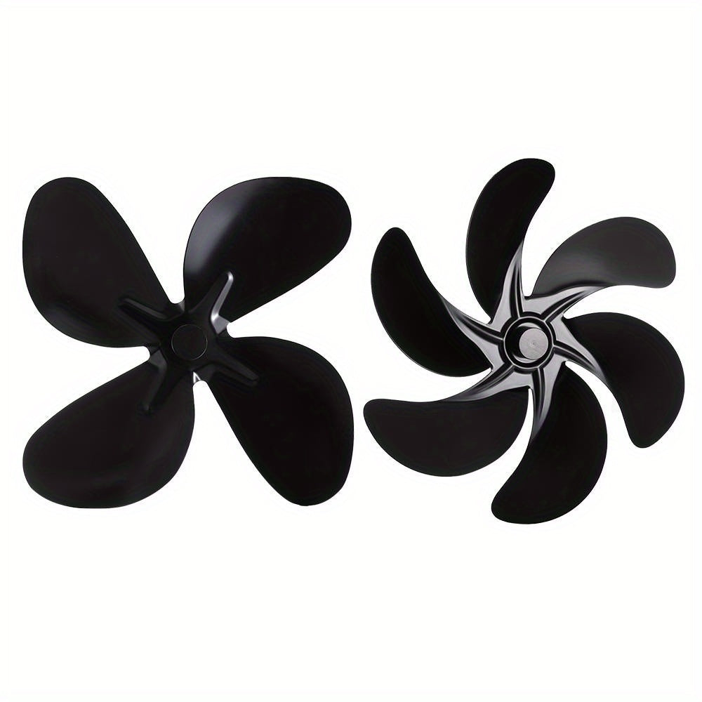 Wood Stove Fan Replacement 4/5/6 Blades Eco-Friendly Log Burner Fireplace Accessory