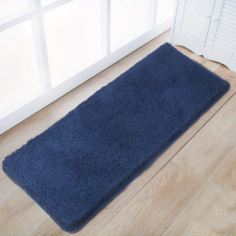 Luxurious Plush Bathroom Bath Mat Non-Slip Absorbent Washable Elegant
