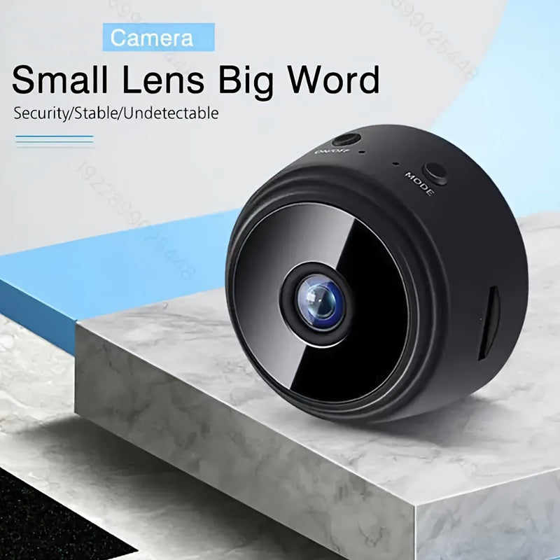 Wireless Indoor Security Camera with Night Vision 360° Rotating Lens Rechargeable Battery