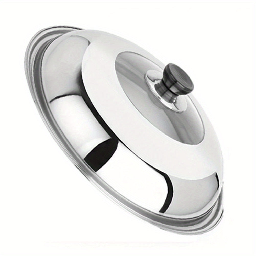 Stainless Steel Pot Lid with Glass Window for Woks and Pots Knob Steam Vent