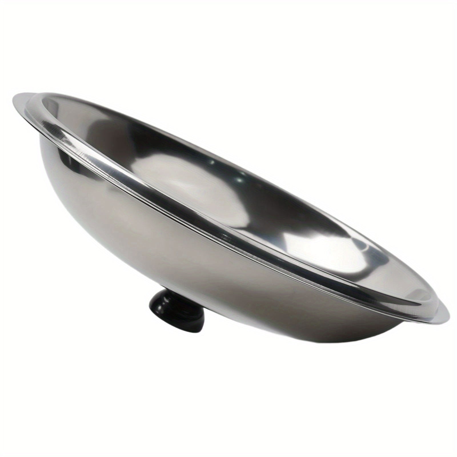 Stainless Steel Pot Lid with Glass Window for Woks and Pots Knob Steam Vent
