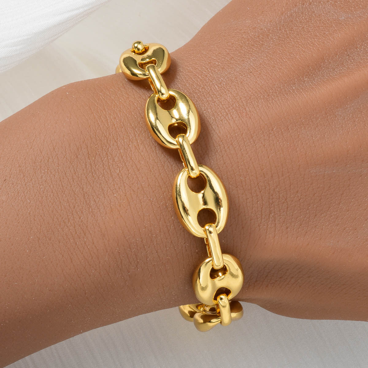 Rock Punk Classic 2-qismli Geometrik Tugma Zanjir va Bilaguzuk To'plami Erkaklar va Ayollar uchun. Hip Hop Moda Aksessuarlar Bayram Partiyalari uchun. Mukammal Sovg'a!