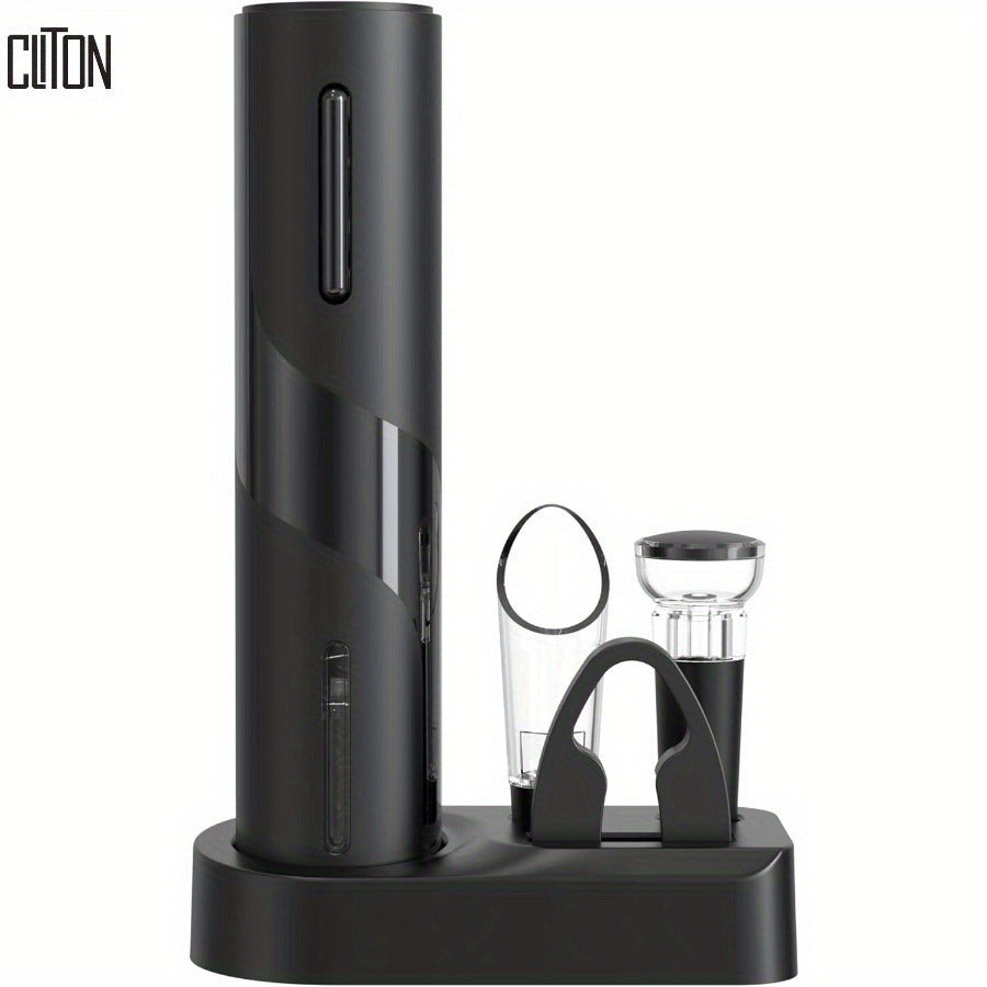 Vint uchun simsiz elektr sharob ochgich to'plami, qora, vinolar va partiyalar uchun