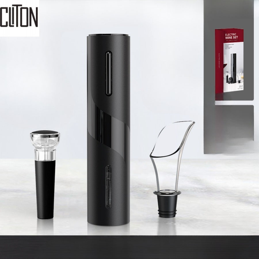 Vint uchun simsiz elektr sharob ochgich to'plami, qora, vinolar va partiyalar uchun