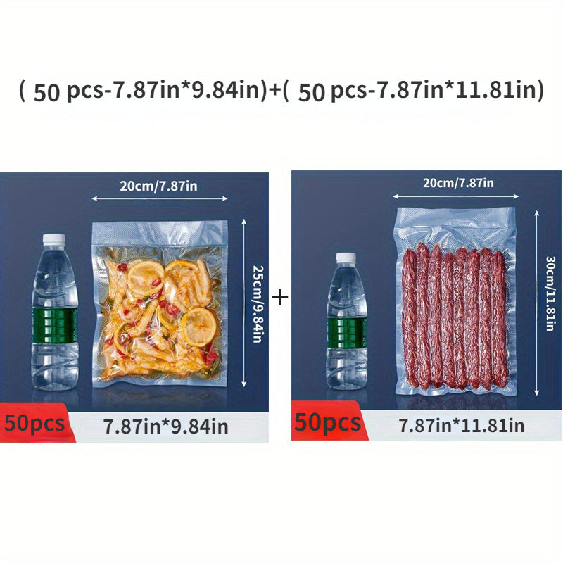 BPA-Free Vacuum Sealer Bags 100 Count in Various Sizes for Food Storage