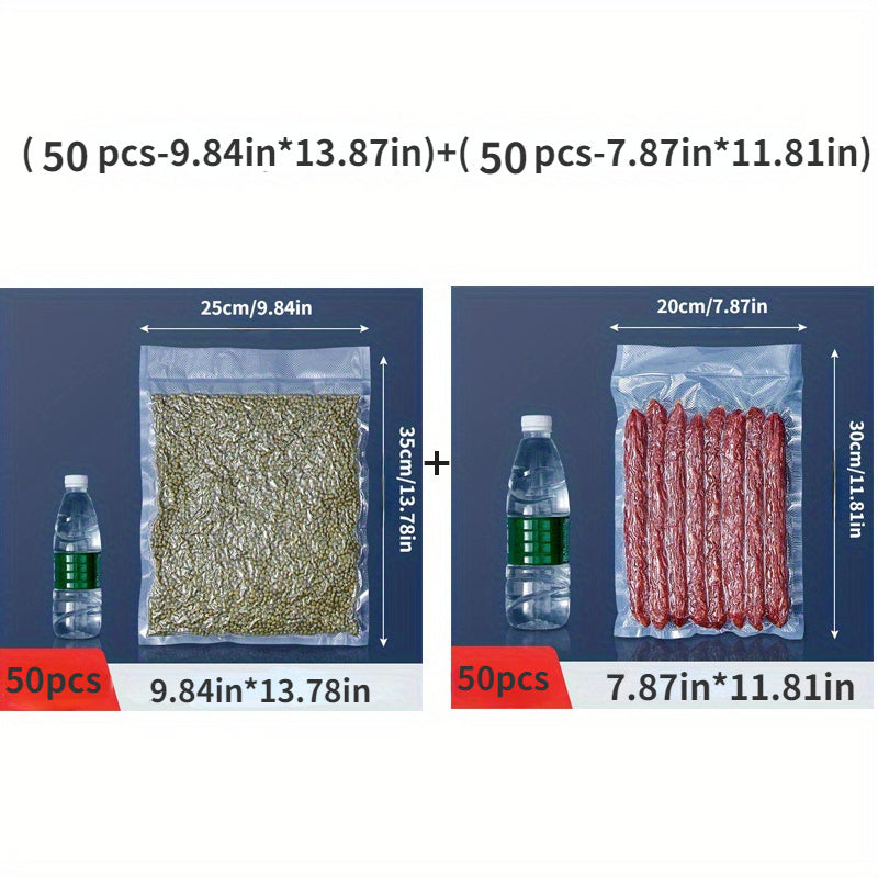 BPA-Free Vacuum Sealer Bags 100 Count in Various Sizes for Food Storage