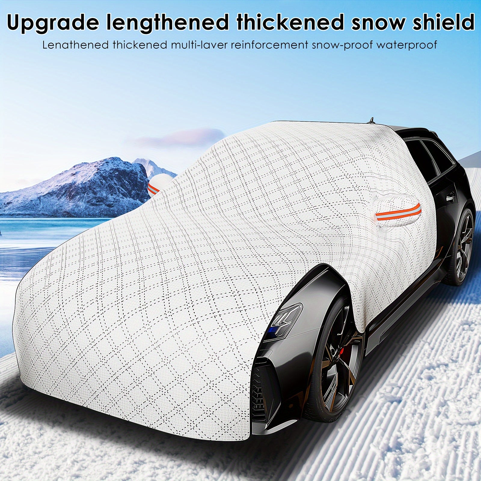 Durable Nylon Windshield Cover for All Seasons Snow Sun Protection