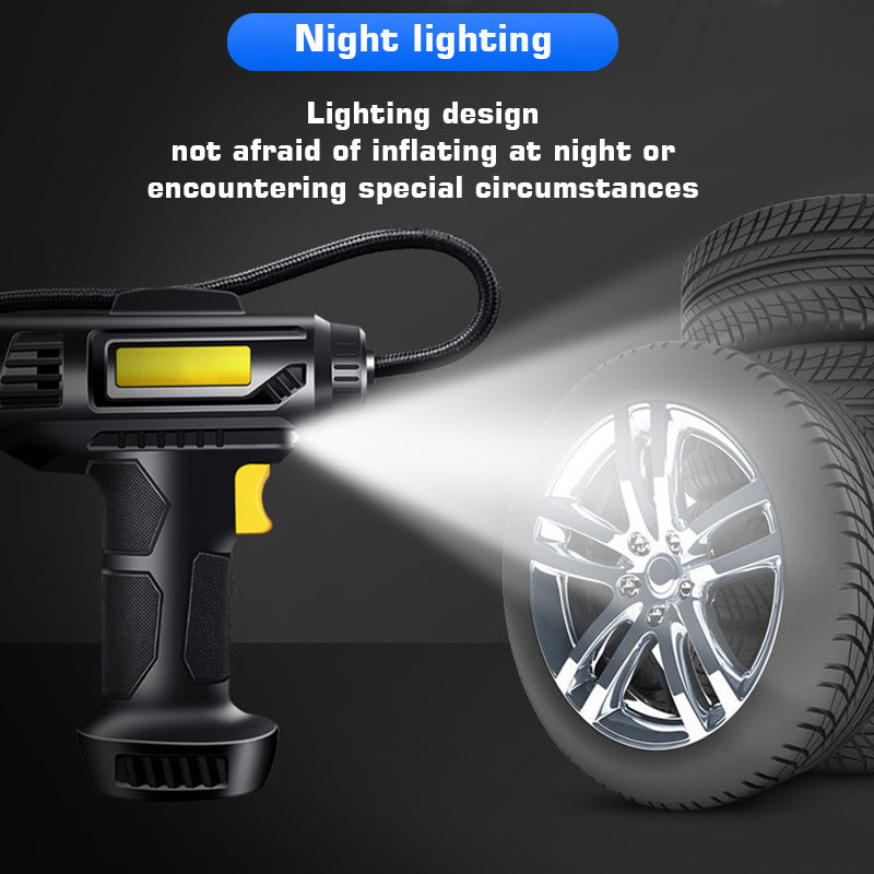 Portable Cordless Tire Inflator Pump with LED Light 150 PSI Digital Display