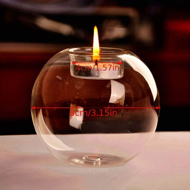 Glass Tealight Candle Holder for Holidays and Home Decor Elegant Romantic Ambiance