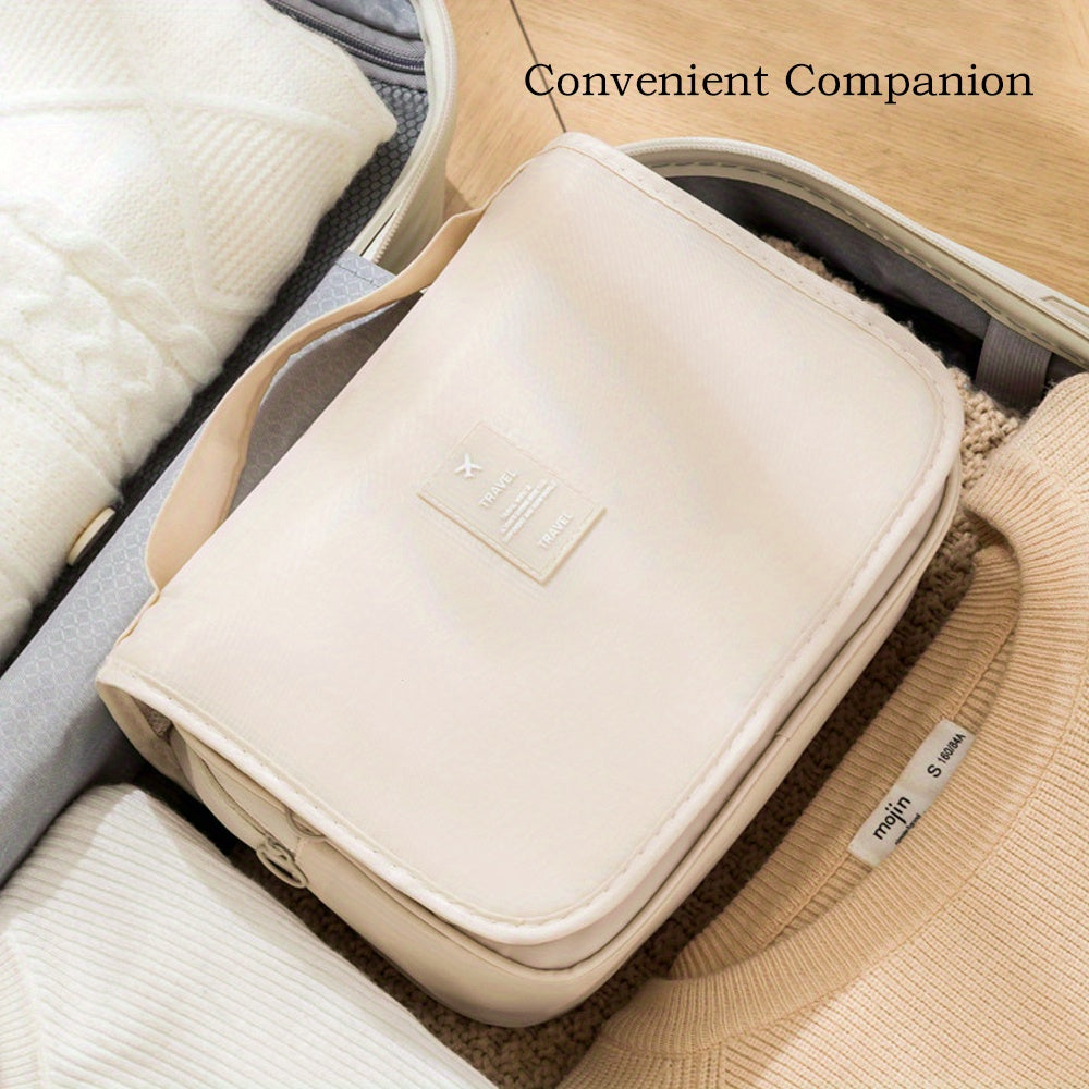 Hanging Toiletry Bag Travel Cosmetic Organizer with Multiple Zip Pockets