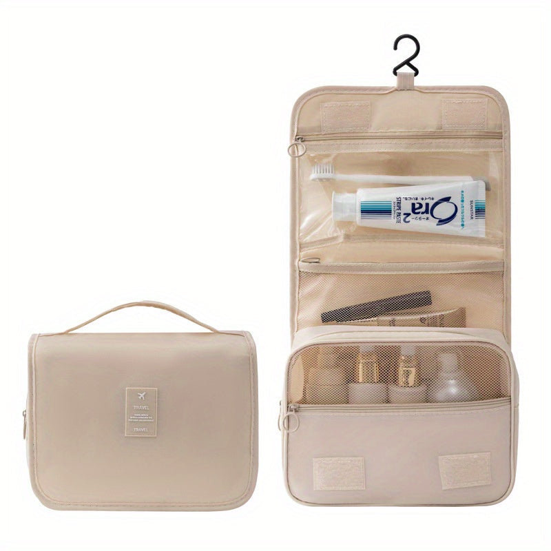 Hanging Toiletry Bag Travel Cosmetic Organizer with Multiple Zip Pockets