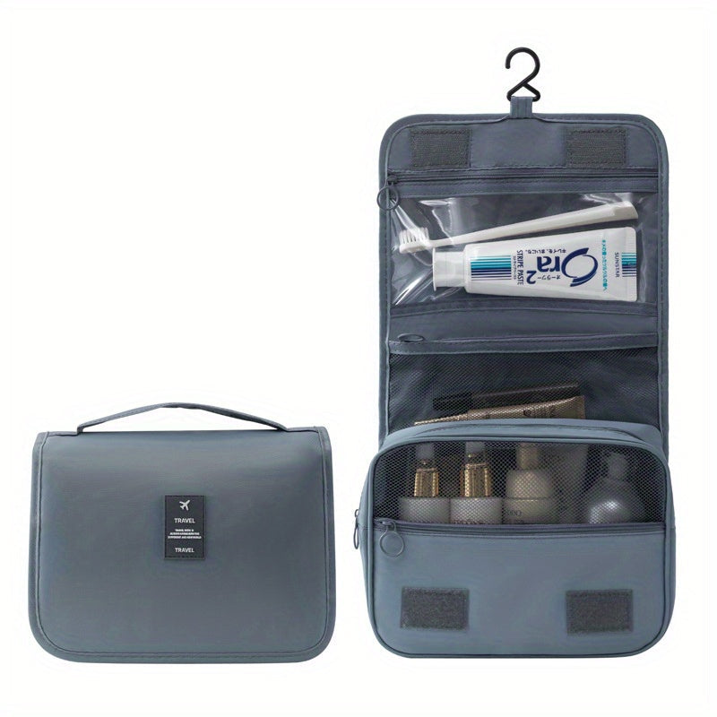 Hanging Toiletry Bag Travel Cosmetic Organizer with Multiple Zip Pockets