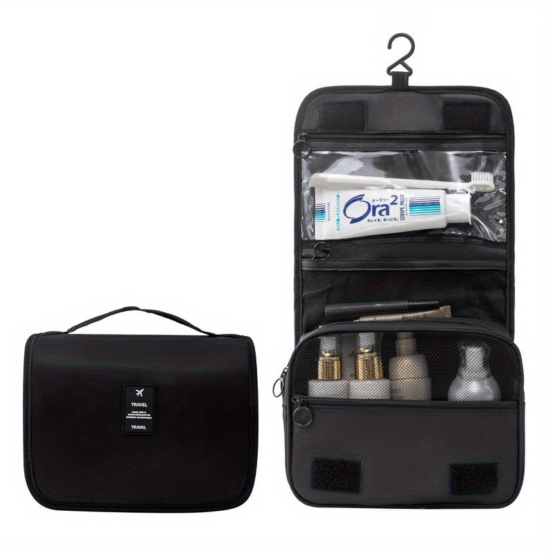 Hanging Toiletry Bag Travel Cosmetic Organizer with Multiple Zip Pockets