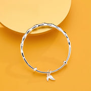 Ayollar uchun Sterling Silver cheksiz bangle taqinchoq vintage zamonaviy go'zal zargarlik