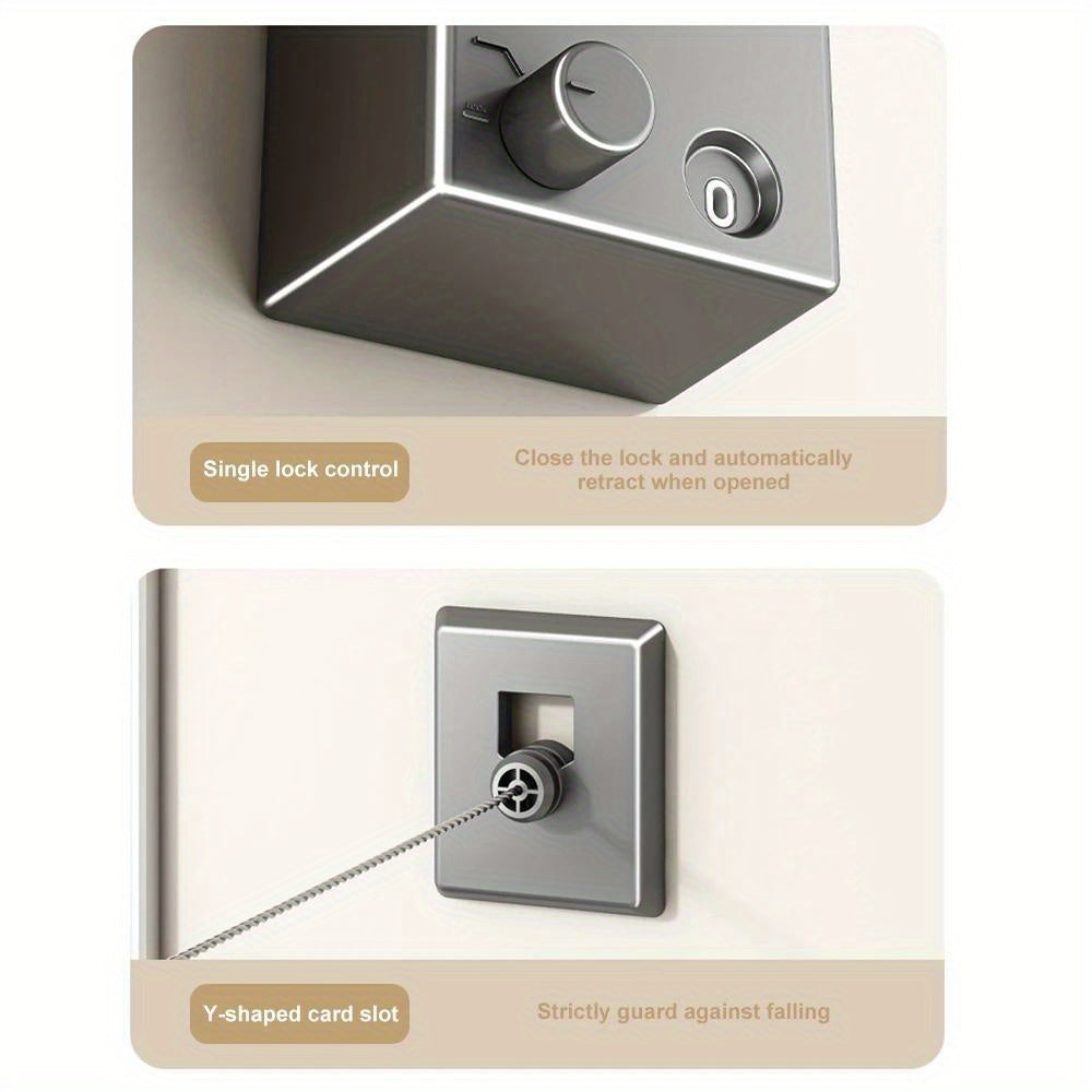 Нержавеющая сталь выдвижная веревка для одежды: экономящее пространство сушильное устройство для домашней стирки