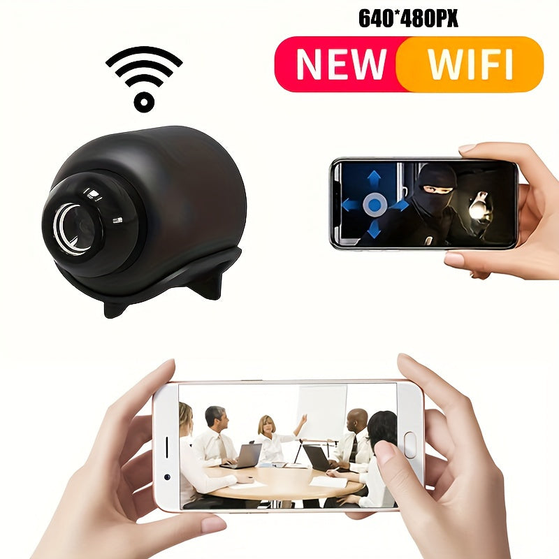 Mini HD Wi-Fi Security Camera with App Control and 64GB Local Storage