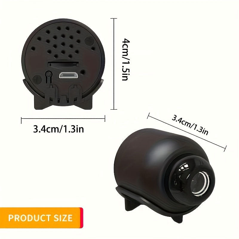 Mini HD Wi-Fi Security Camera with App Control and 64GB Local Storage
