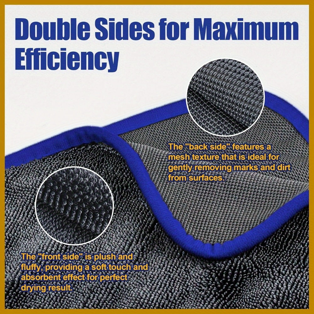 Extra Large Car Drying Towel Ultra-Absorbent Soft Lint-Free Quick-Drying 600gsm Polyester