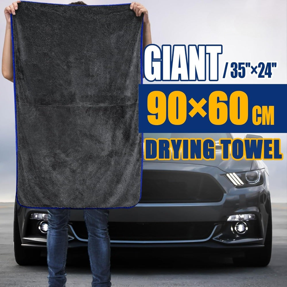 Extra Large Car Drying Towel Ultra-Absorbent Soft Lint-Free Quick-Drying 600gsm Polyester