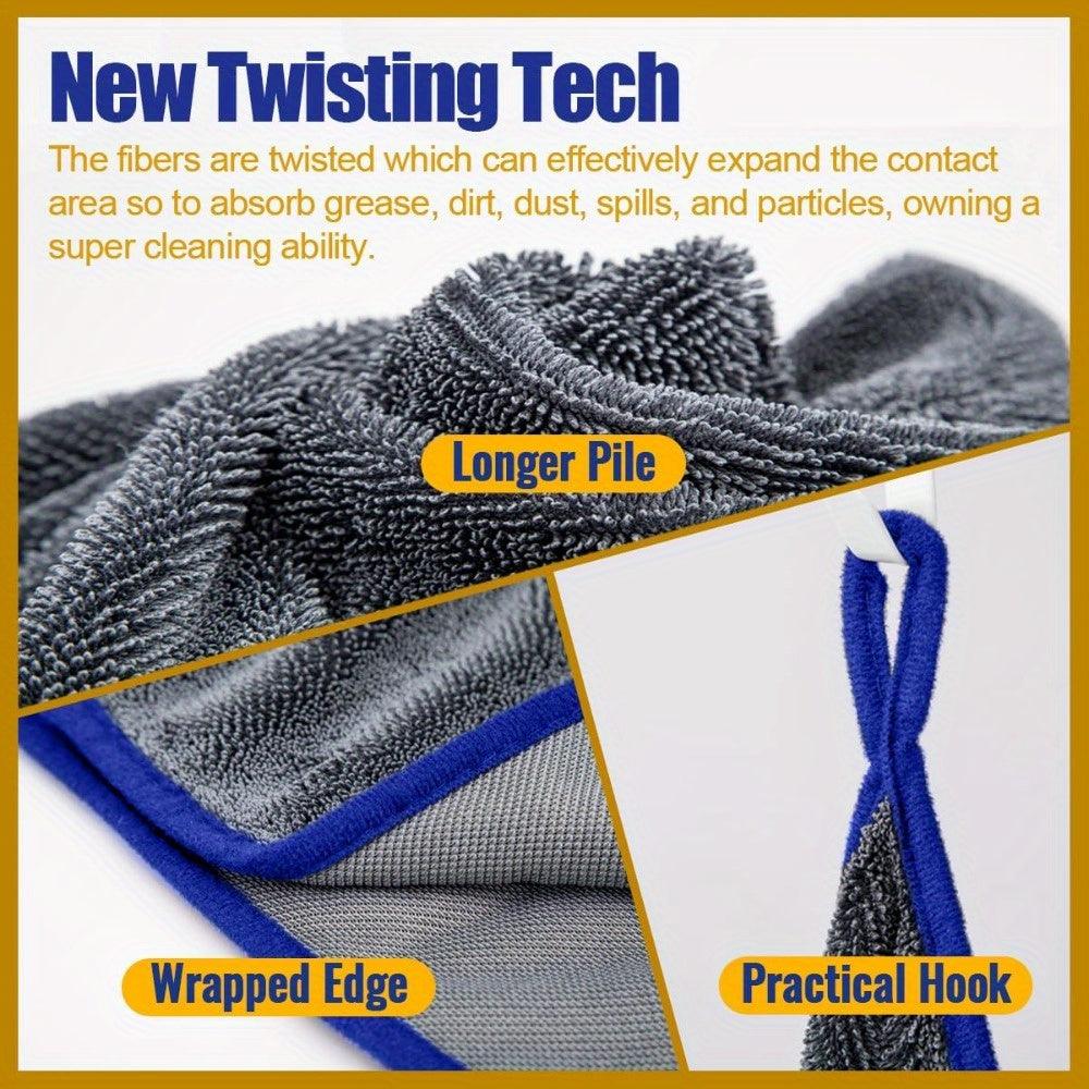 Extra Large Car Drying Towel Ultra-Absorbent Soft Lint-Free Quick-Drying 600gsm Polyester