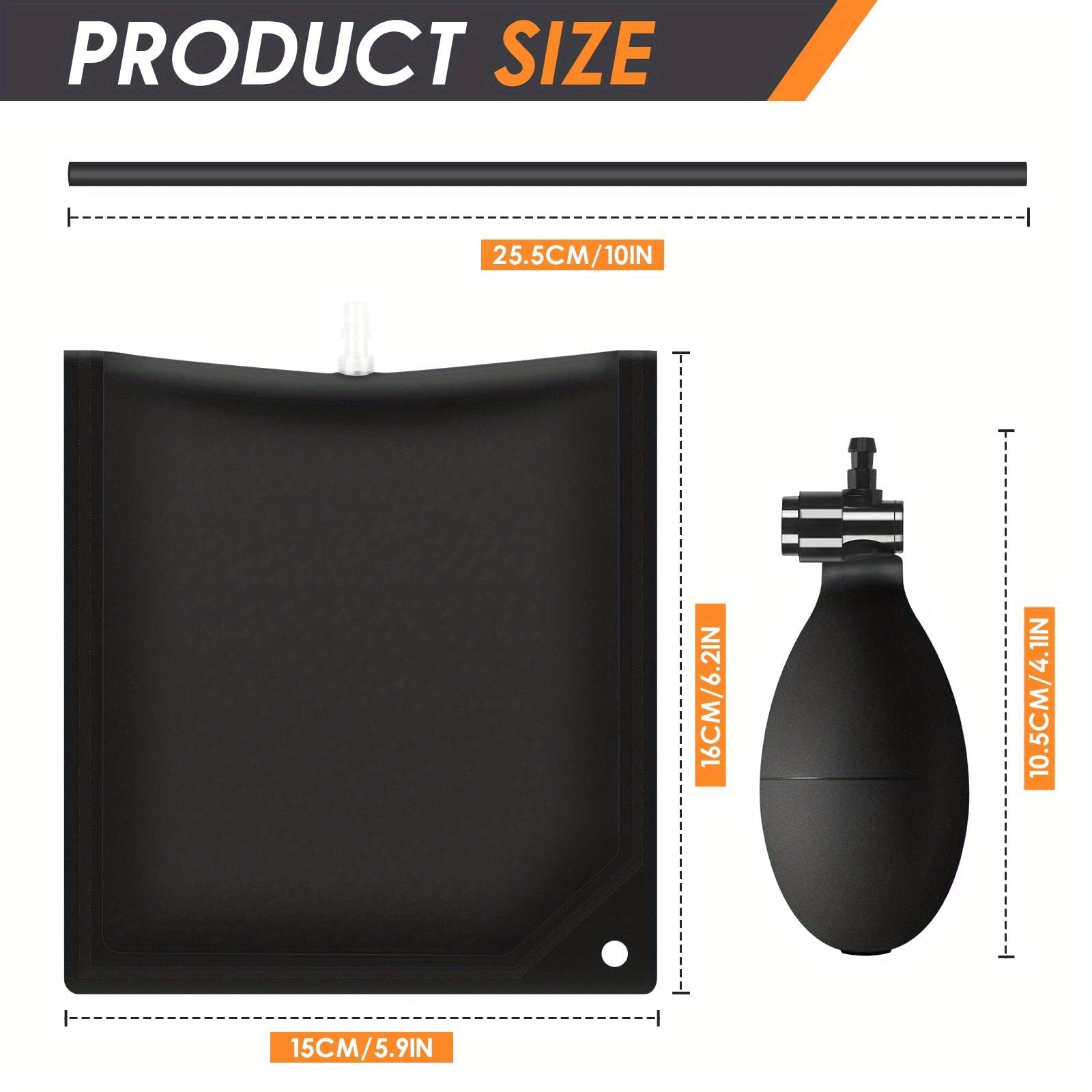 Air Cushion Wedge Kit with Pump for Window Door Car Repair Home Improvement