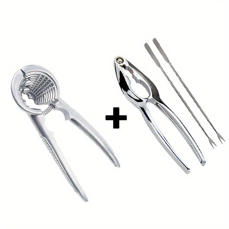 Stainless Steel Nutcracker for Walnuts and Hazelnuts, Durable Kitchen Tool