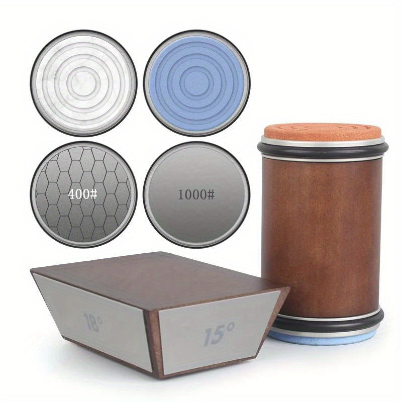 Diamond Abrasive Hob Sharpener with Four Grinding Angles, Durable Metal, No Electricity